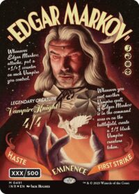 Edgar Markov (Showcase) (Serial Numbered) (Double Rainbow Foil) - #491 - Mythic - Inglés