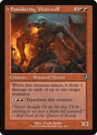 Smoldering Werewolf (Retro Frame) - #465 - Uncommon - Inglés