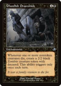 Ghoulish Procession (Retro Frame) (Foil) - #378 - Uncommon - Inglés