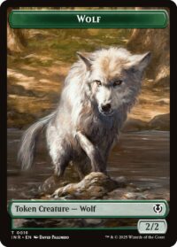 Wolf // Emblem - Arlinn, Embraced by the Moon Double-Sided Token (Foil) - #18 // 23 - Token - Inglés