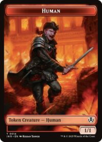 Human // Emblem - Chandra, Dressed to Kill Double-Sided Token (Foil) - #14 // 24 - Token - Inglés
