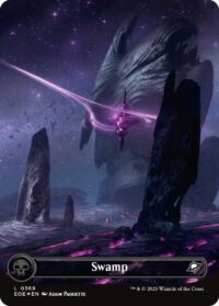 Swamp (Borderless) (Galaxy Foil) - #369 - Land - Español