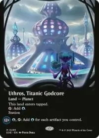 Uthros, Titanic Godcore (Borderless) (Foil) - #285 - Mythic - Español
