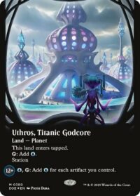 Uthros, Titanic Godcore (Borderless) (Galaxy Foil) - #380 - Mythic - Inglés