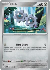 Klink (Poke Ball Pattern) - 061/086 - Common Reverse Holo Black Bolt - Español