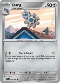 Klang (Poke Ball Pattern) - 062/086 - Common Reverse Holo Black Bolt - Español