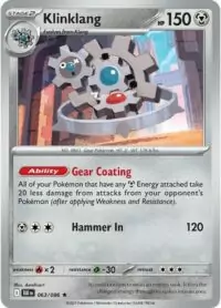 Klinklang (Poke Ball Pattern) - 063/086 - Rare Reverse Holo Black Bolt - Inglés
