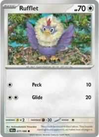 Rufflet - 077/086 - Common Black Bolt - Español