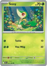 Snivy (Master Ball Pattern) - 001/086 - Common Reverse Holo Black Bolt - Español