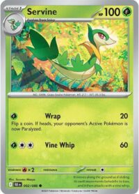 Servine (Poke Ball Pattern) - 002/086 - Common Reverse Holo Black Bolt - Inglés