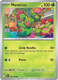 Maractus (Poke Ball Pattern) - 008/086 - Common Reverse Holo Black Bolt - Español