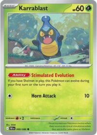 Karrablast (Poke Ball Pattern) - 009/086 - Common Reverse Holo Black Bolt - Español