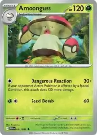 Amoonguss (Poke Ball Pattern) - 011/086 - Uncommon Reverse Holo Black Bolt - Inglés