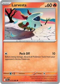 Larvesta (Poke Ball Pattern) - 015/086 - Common Reverse Holo Black Bolt - Español
