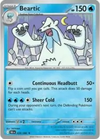 Beartic (Poke Ball Pattern) - 026/086 - Rare Reverse Holo Black Bolt - Inglés