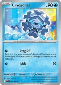 Cryogonal (Poke Ball Pattern) - 027/086 - Uncommon Reverse Holo Black Bolt - Español