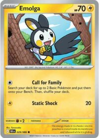 Emolga (Poke Ball Pattern) - 029/086 - Common Reverse Holo Black Bolt - Inglés