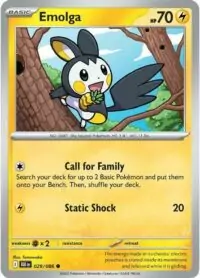 Emolga - 029/086 - Common Reverse Holo Black Bolt - Español