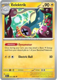 Eelektrik (Poke Ball Pattern) - 031/086 - Uncommon Reverse Holo Black Bolt - Español