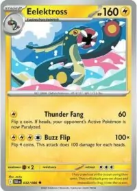 Eelektross (Poke Ball Pattern) - 032/086 - Uncommon Reverse Holo Black Bolt - Inglés