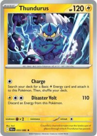 Thundurus (Poke Ball Pattern) - 033/086 - Rare Reverse Holo Black Bolt - Español