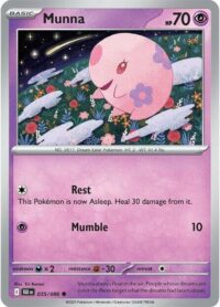 Munna (Poke Ball Pattern) - 035/086 - Common Reverse Holo Black Bolt - Español