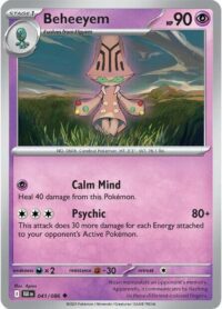 Beheeyem - 041/086 - Uncommon Reverse Holo Black Bolt - Español