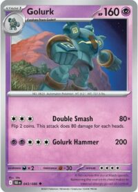 Golurk (Master Ball Pattern) - 043/086 - Uncommon Reverse Holo Black Bolt - Español