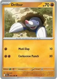 Drilbur (Poke Ball Pattern) - 045/086 - Common Reverse Holo Black Bolt - Inglés