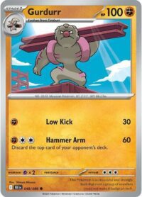 Gurdurr (Poke Ball Pattern) - 048/086 - Common Reverse Holo Black Bolt - Español