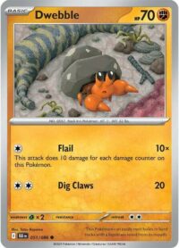 Dwebble (Poke Ball Pattern) - 051/086 - Common Reverse Holo Black Bolt - Español