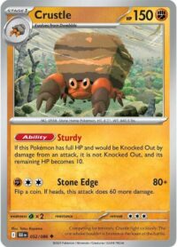 Crustle (Poke Ball Pattern) - 052/086 - Uncommon Reverse Holo Black Bolt - Español