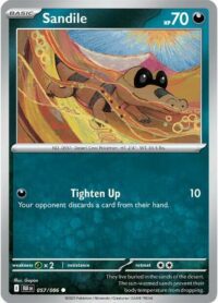 Sandile (Poke Ball Pattern) - 057/086 - Common Reverse Holo Black Bolt - Español