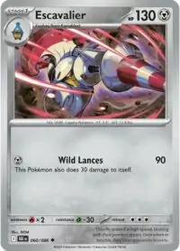 Escavalier (Poke Ball Pattern) - 060/086 - Common Reverse Holo Black Bolt - Inglés