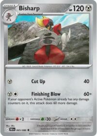 Bisharp (Poke Ball Pattern) - 065/086 - Uncommon Reverse Holo Black Bolt - Español