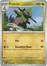 Fraxure (Poke Ball Pattern) - 069/086 - Common Reverse Holo Black Bolt - Español