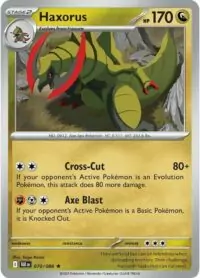 Haxorus - 070/086 - Rare Reverse Holo Black Bolt - Inglés