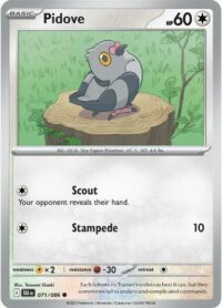 Pidove (Poke Ball Pattern) - 071/086 - Common Reverse Holo Black Bolt - Español