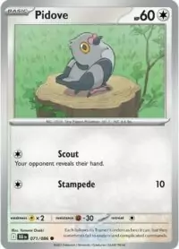 Pidove - 071/086 - Common Reverse Holo Black Bolt - Español