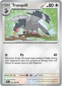 Tranquill (Poke Ball Pattern) - 072/086 - Common Reverse Holo Black Bolt - Español