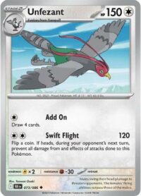 Unfezant (Poke Ball Pattern) - 073/086 - Uncommon Reverse Holo Black Bolt - Inglés