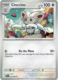 Cinccino - 076/086 - Uncommon Reverse Holo Black Bolt - Inglés