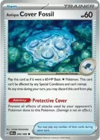 Antique Cover Fossil (Poke Ball Pattern) - 080/086 - Common Reverse Holo Black Bolt - Inglés