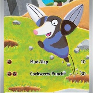 Drilbur - 124/086 - Illustration Rare Black Bolt - Inglés