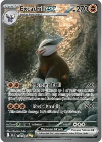 Excadrill ex - 168/086 - Special Illustration Rare Black Bolt - Inglés