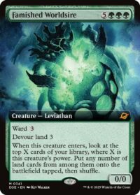 Famished Worldsire (Extended Art) (Foil) - #341 - Mythic - Español