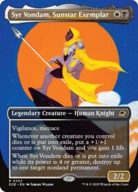 Syr Vondam, Sunstar Exemplar (Borderless) (Foil) - #302 - Rare - Español
