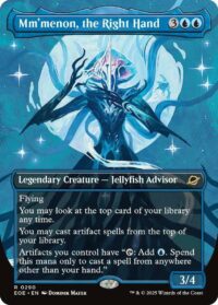 Mm'menon, the Right Hand (Borderless) (Foil) - #290 - Rare - Español