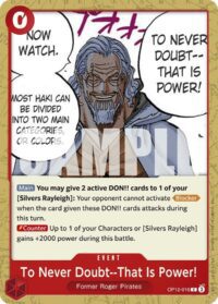 To Never Doubt--That Is Power! - OP12-016 - Common