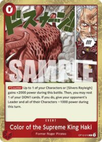 Color of the Supreme King Haki - OP12-018 - Rare